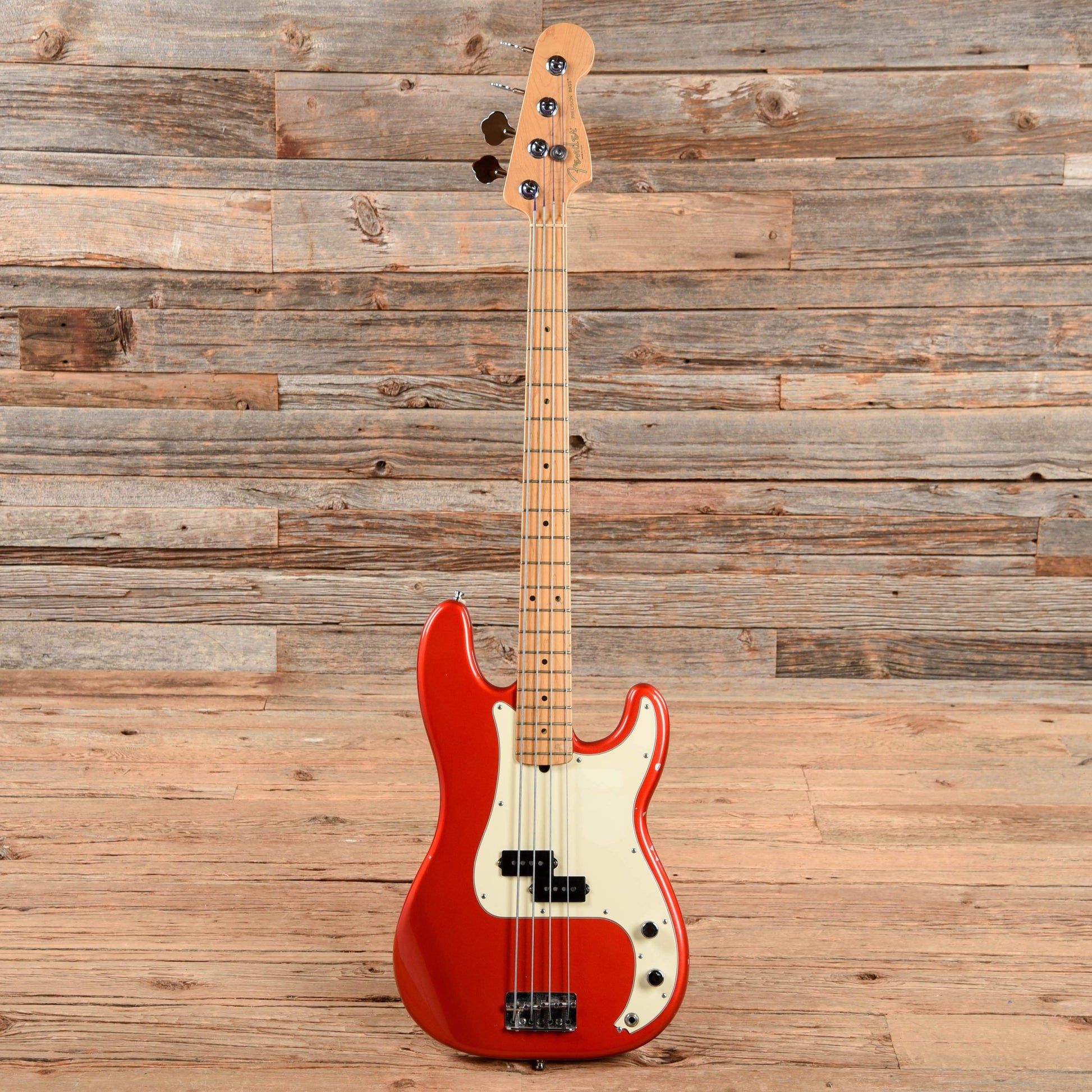 Fender American Standard Precision Bass Chrome Red 2001 Bass Guitars / 4-String