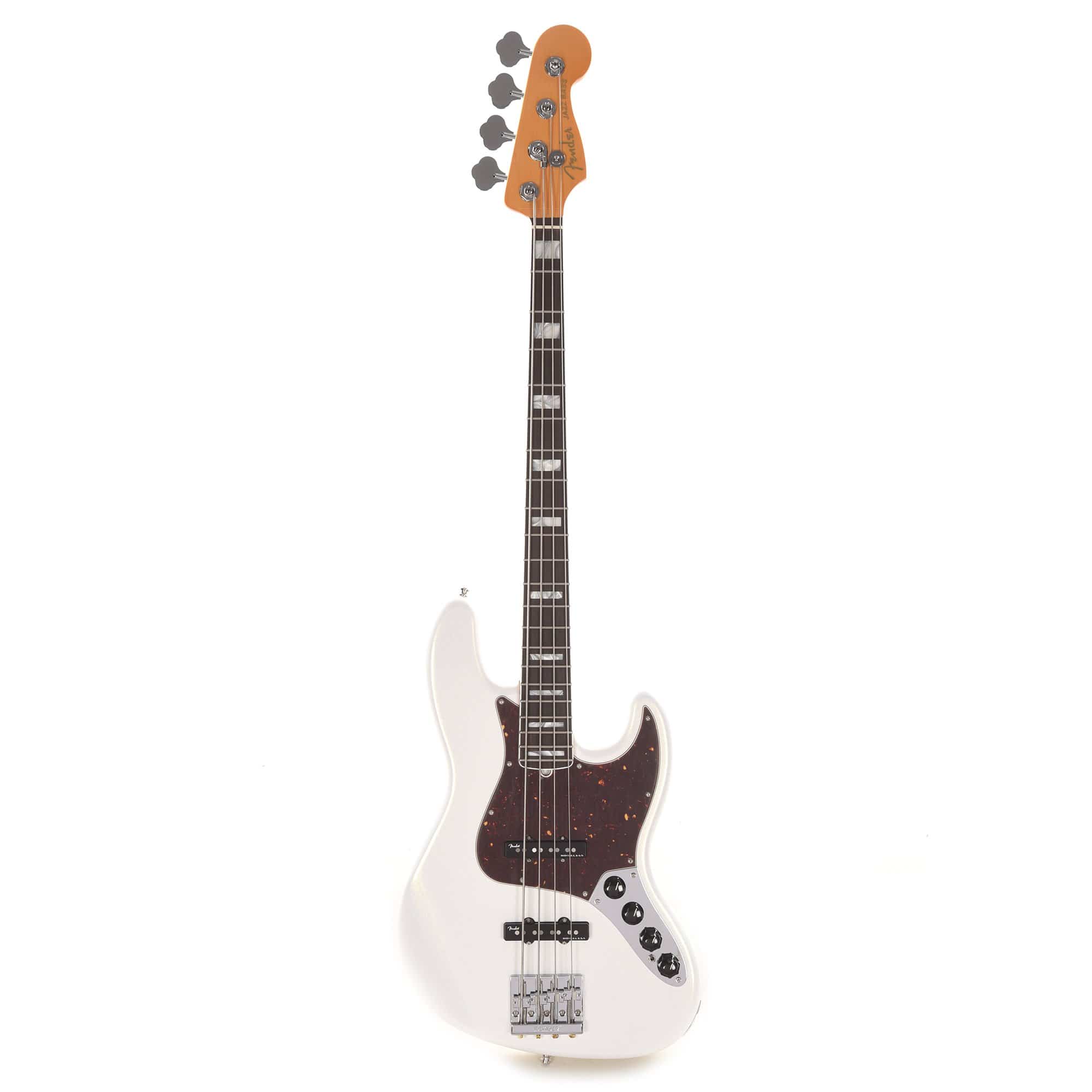 Fender American Ultra Jazz Bass Arctic Pearl Bass Guitars / 4-String
