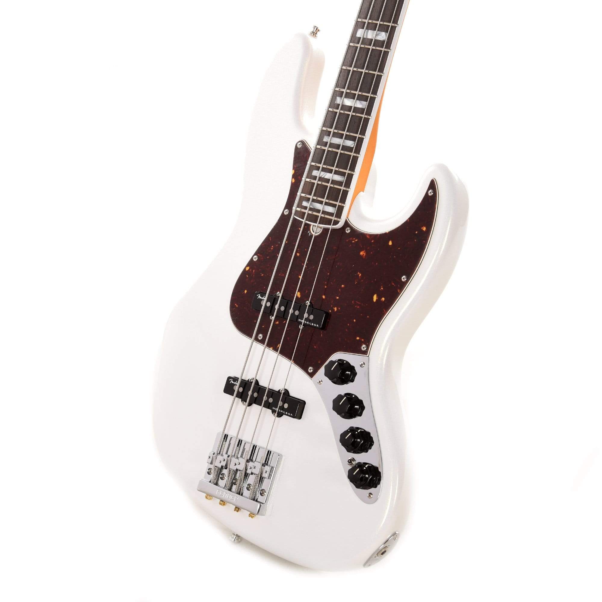 Fender American Ultra Jazz Bass Arctic Pearl Bass Guitars / 4-String