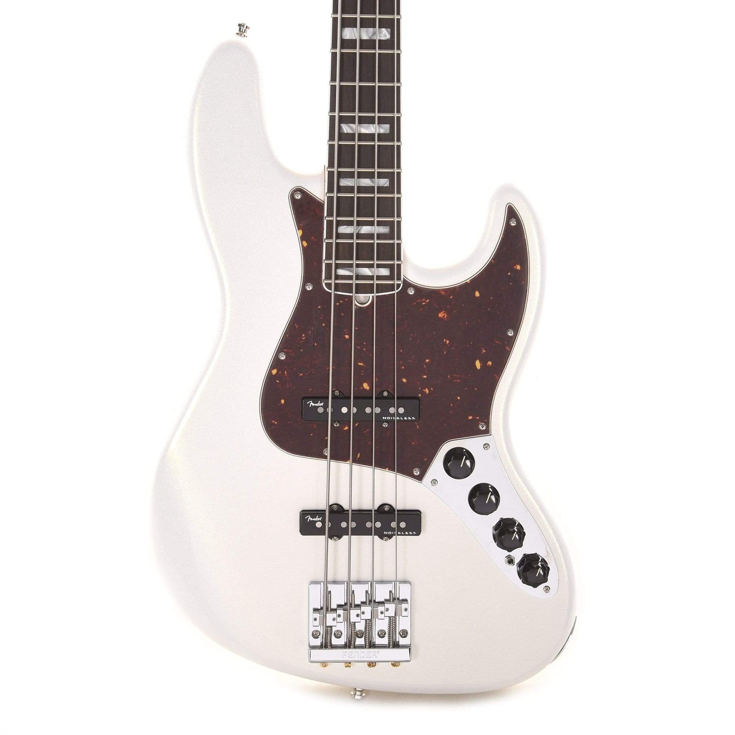 Fender American Ultra Jazz Bass Arctic Pearl Bass Guitars / 4-String