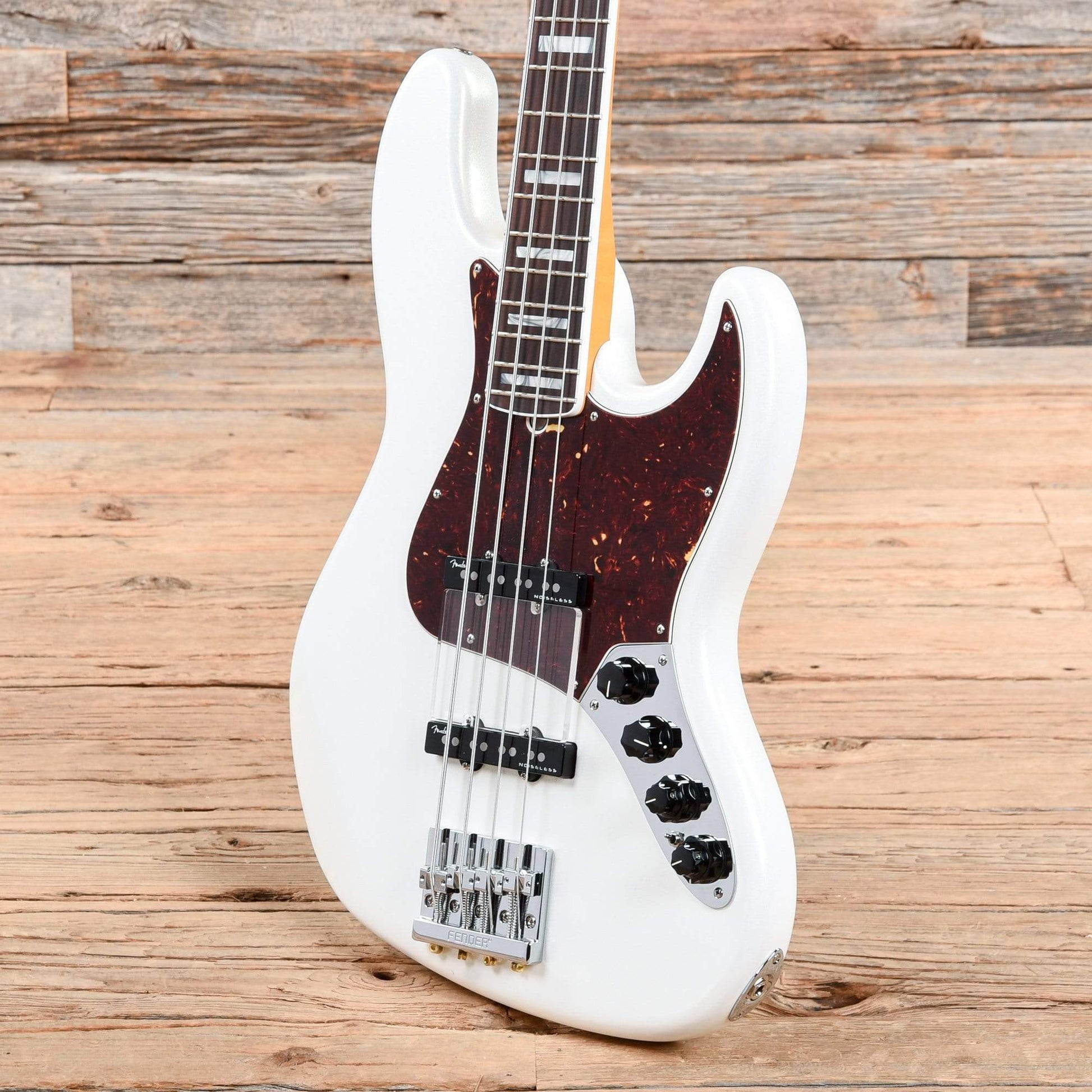 Fender American Ultra Jazz Bass Arctic Pearl 2019 Bass Guitars / 4-String