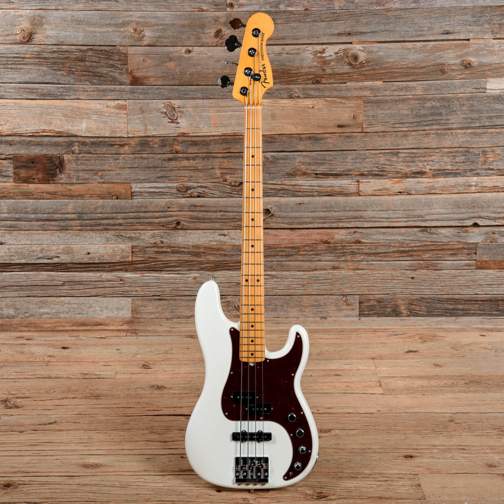 Fender American Ultra Precision Bass Arctic Pearl 2020 Bass Guitars / 4-String