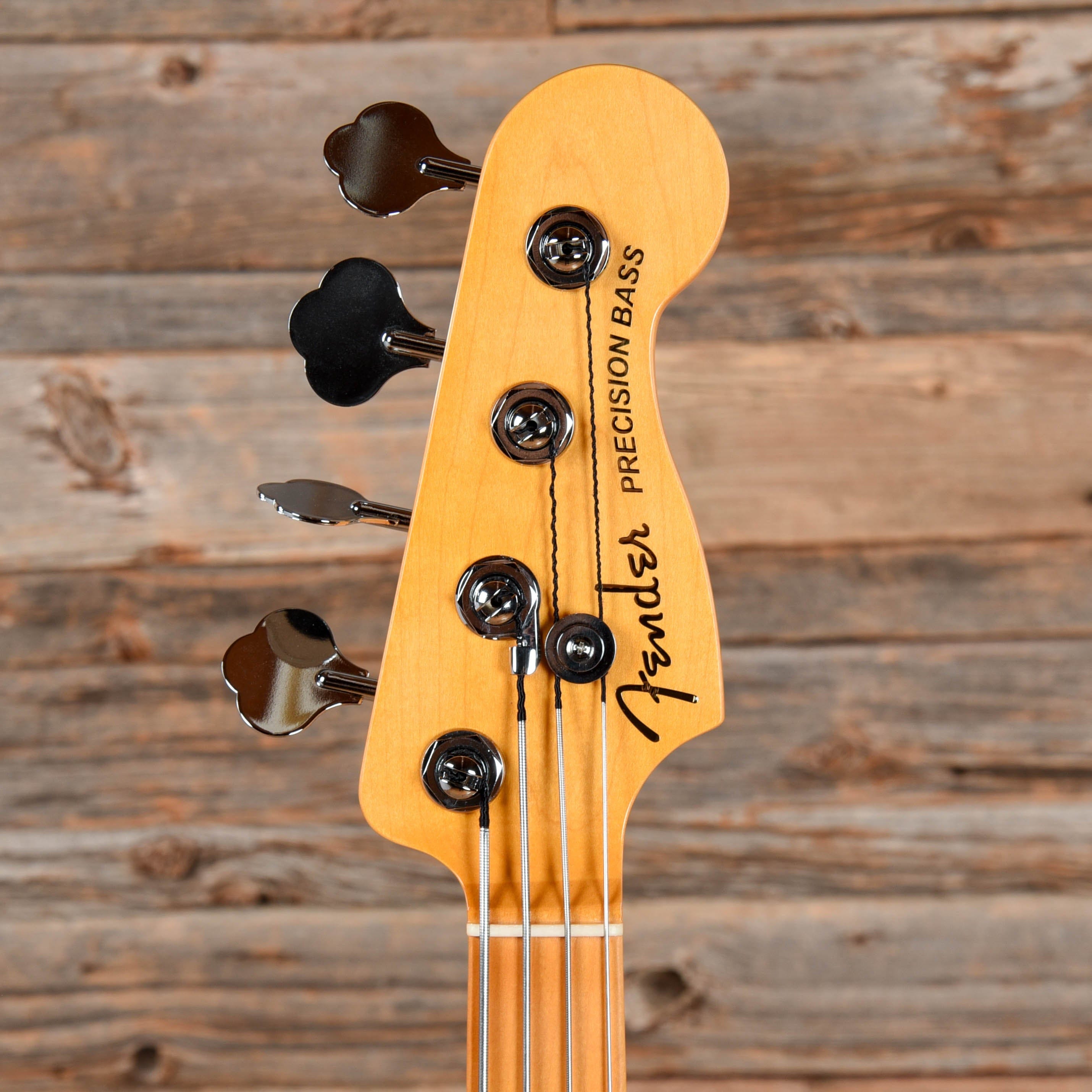 Fender American Ultra Precision Bass Arctic Pearl 2020 Bass Guitars / 4-String