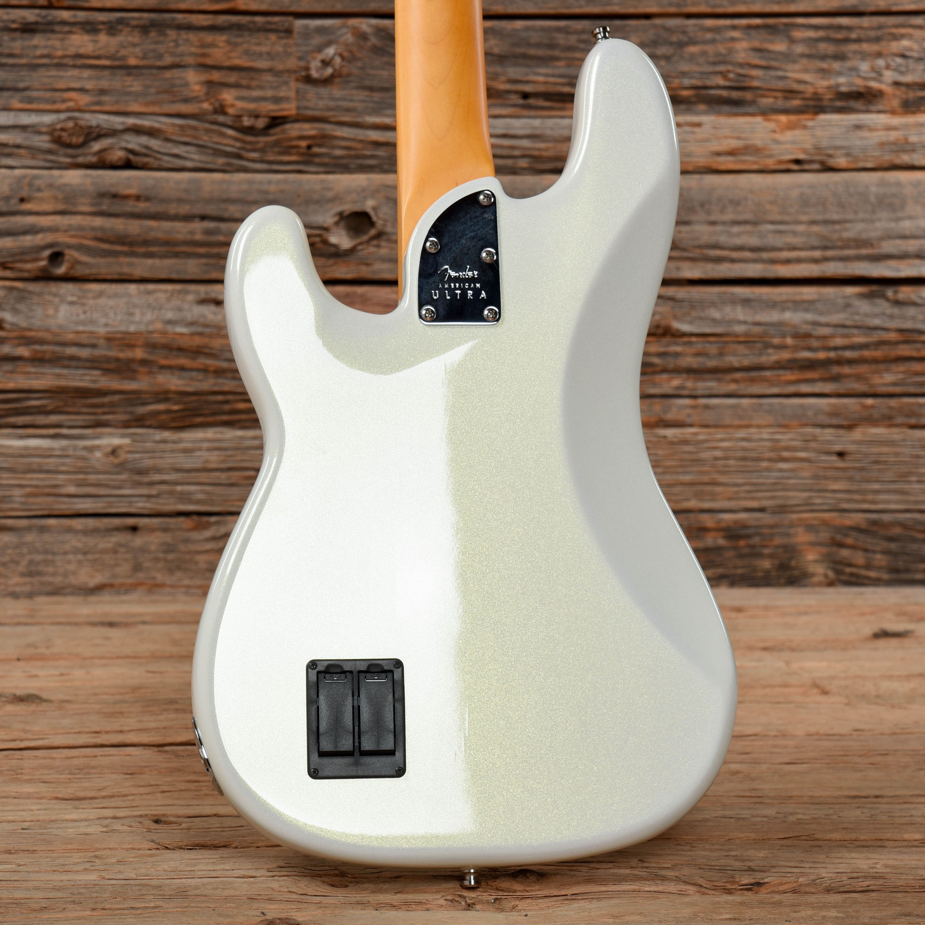 Fender American Ultra Precision Bass Arctic Pearl 2020 Bass Guitars / 4-String
