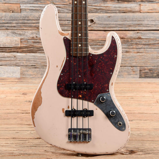 Fender Artist Series Flea Jazz Bass Roadworn Shell Pink 2016 Bass Guitars / 4-String
