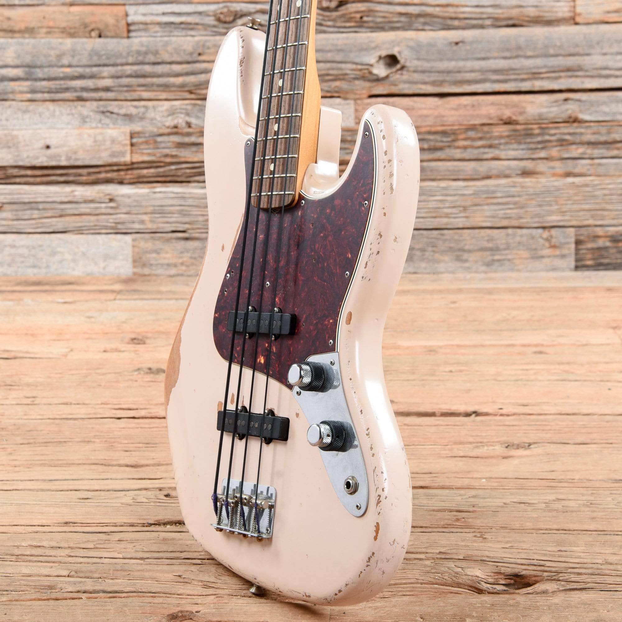 Fender Artist Series Flea Jazz Bass Roadworn Shell Pink 2016 Bass Guitars / 4-String