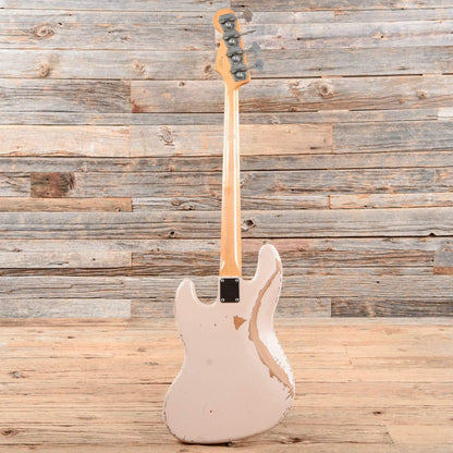 Fender Artist Series Flea Jazz Bass Roadworn Shell Pink 2016 Bass Guitars / 4-String