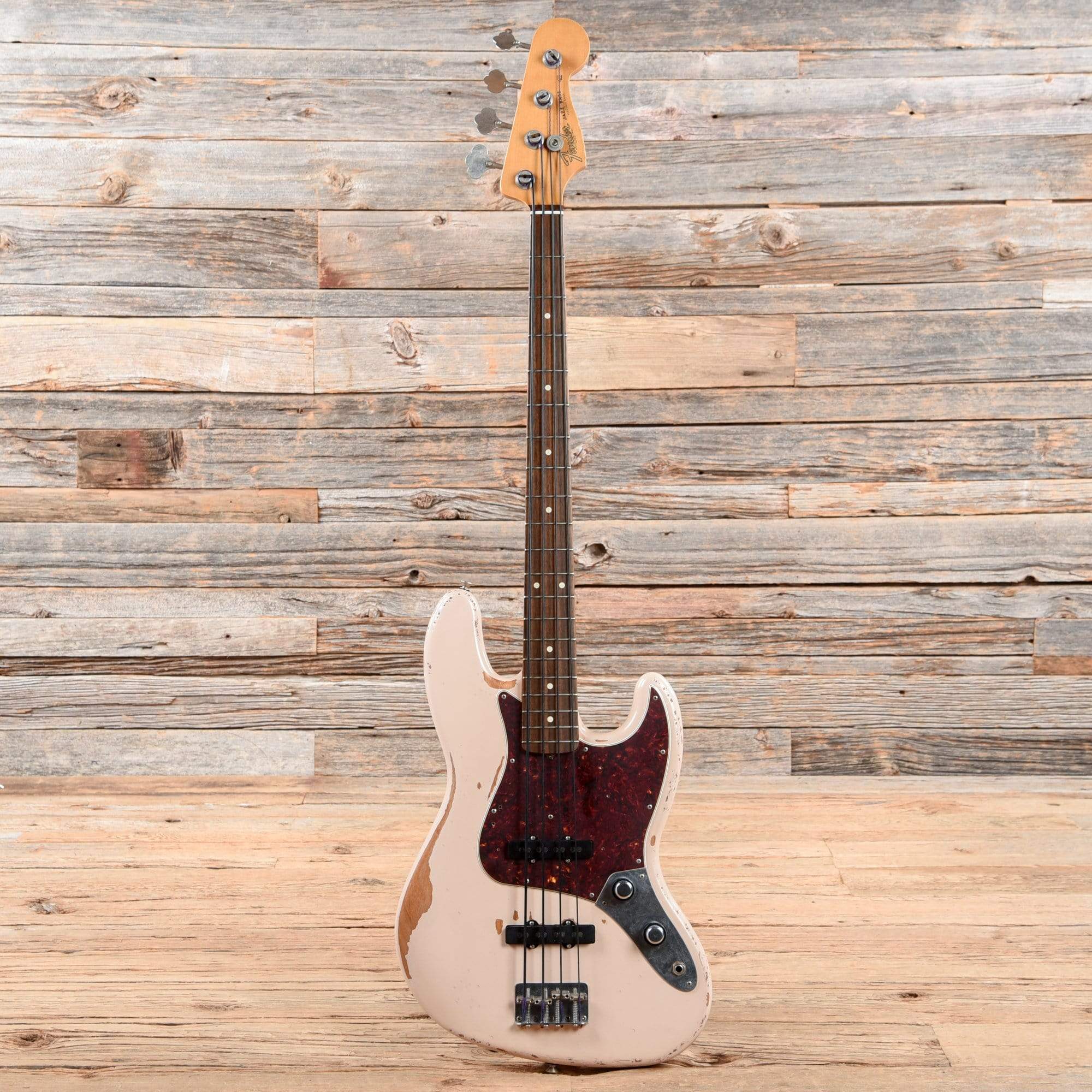 Fender Artist Series Flea Jazz Bass Roadworn Shell Pink 2016 Bass Guitars / 4-String