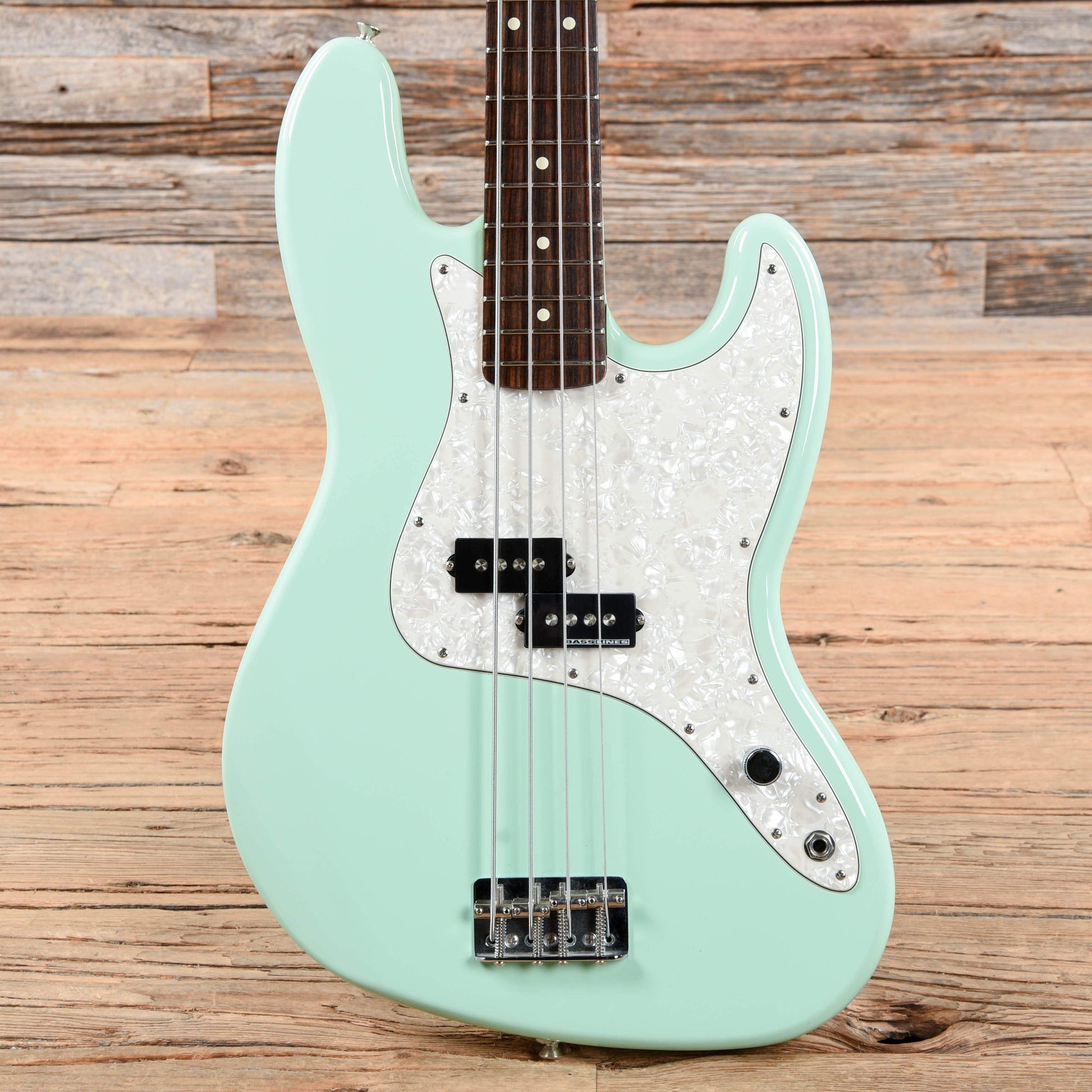 mark hoppus bass gear Fender Artist Series Mark Hoppus Precision Bass Surf Green 2001 – Chicago Music Exchange