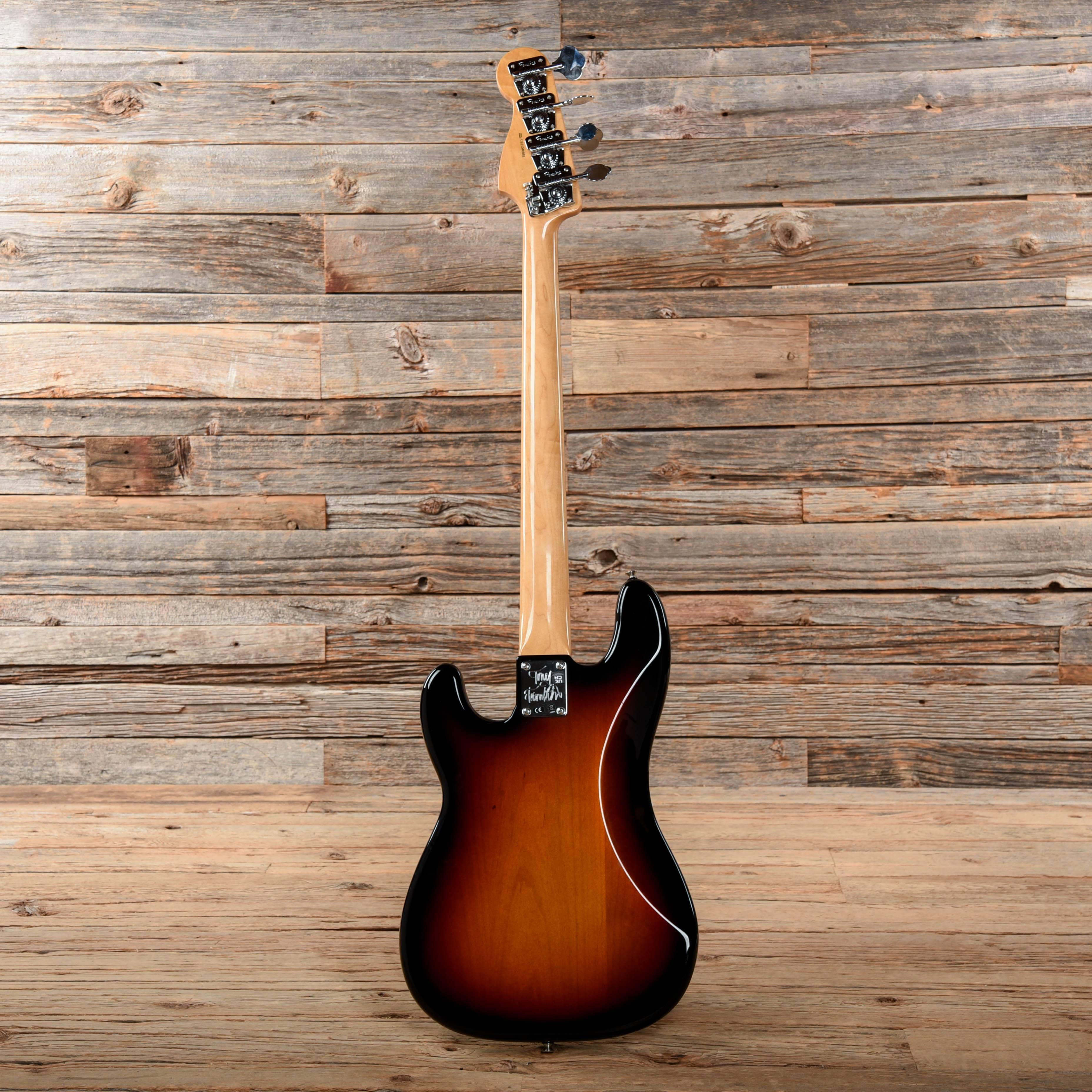 Fender Artist Tony Franklin Fretless Precision Bass 3-Tone Sunburst Bass Guitars / 4-String