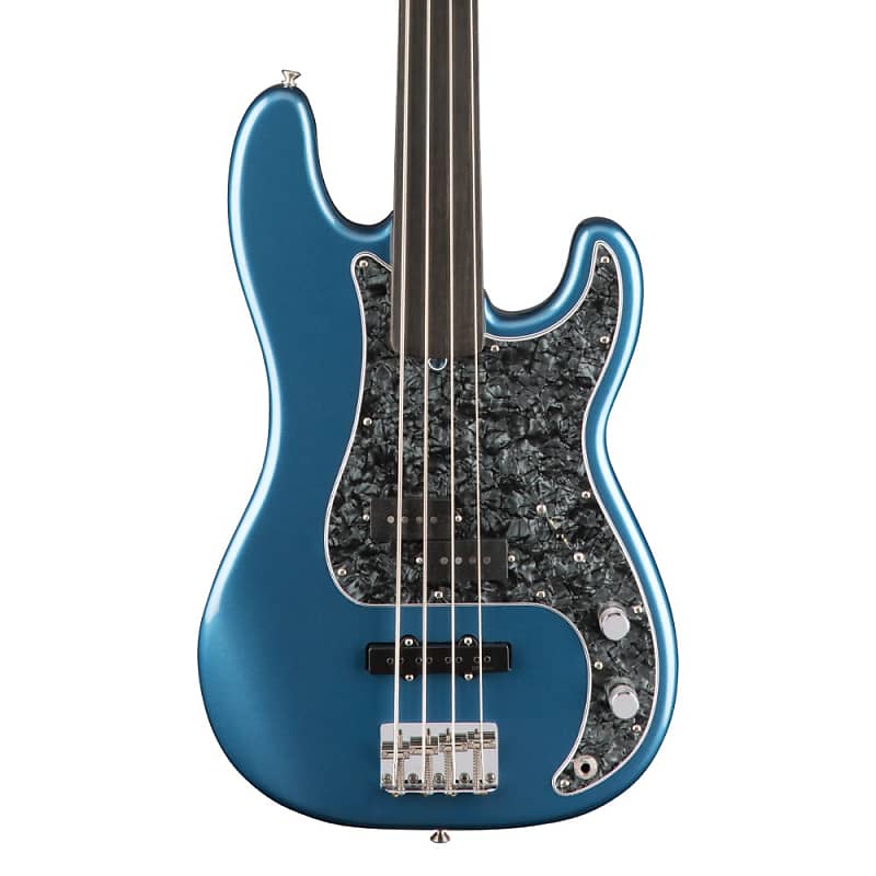 Fender Artist Tony Franklin Precision Bass Fretless Lake Placid Blue Bass Guitars / 4-String