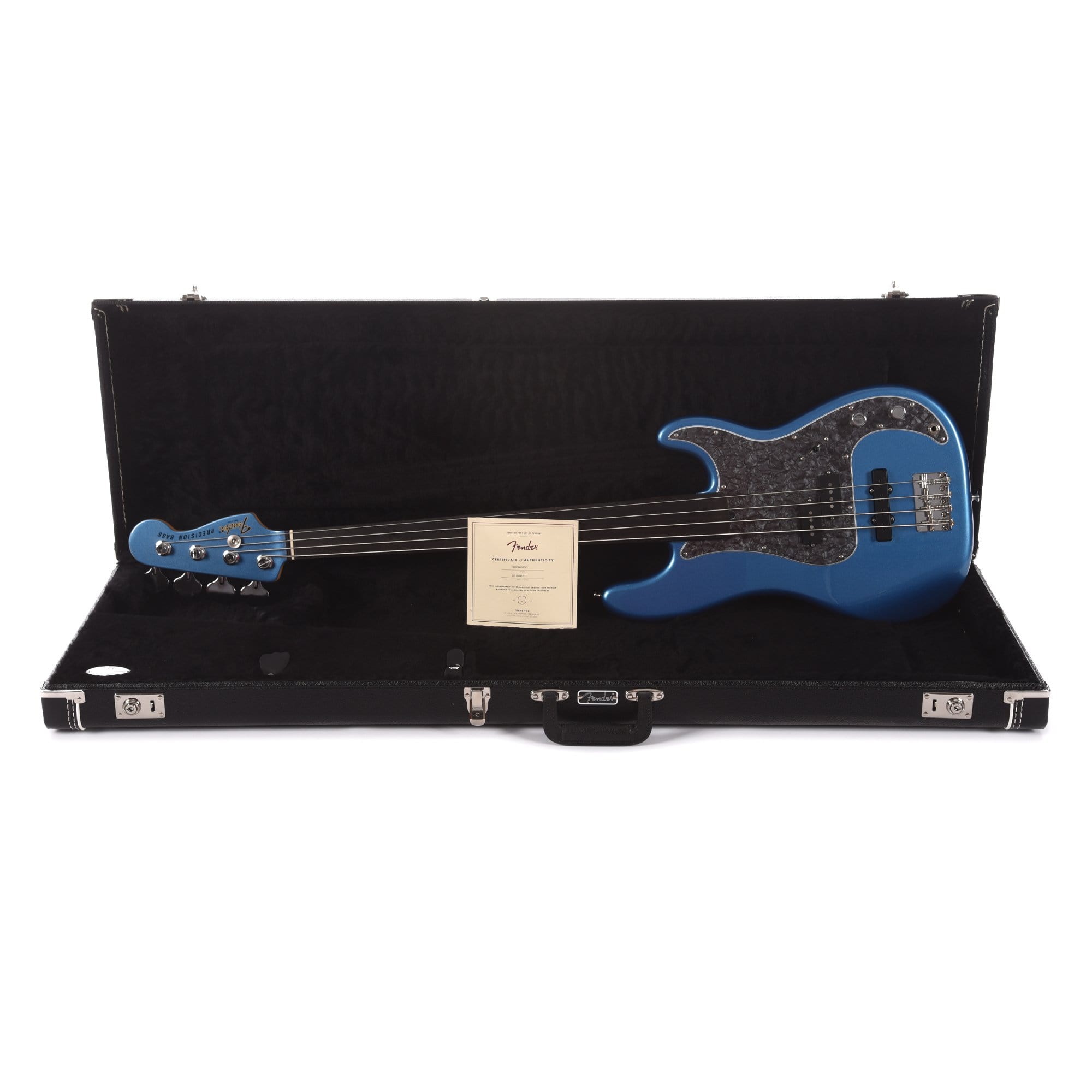 Fender Artist Tony Franklin Precision Bass Fretless Lake Placid Blue Bass Guitars / 4-String