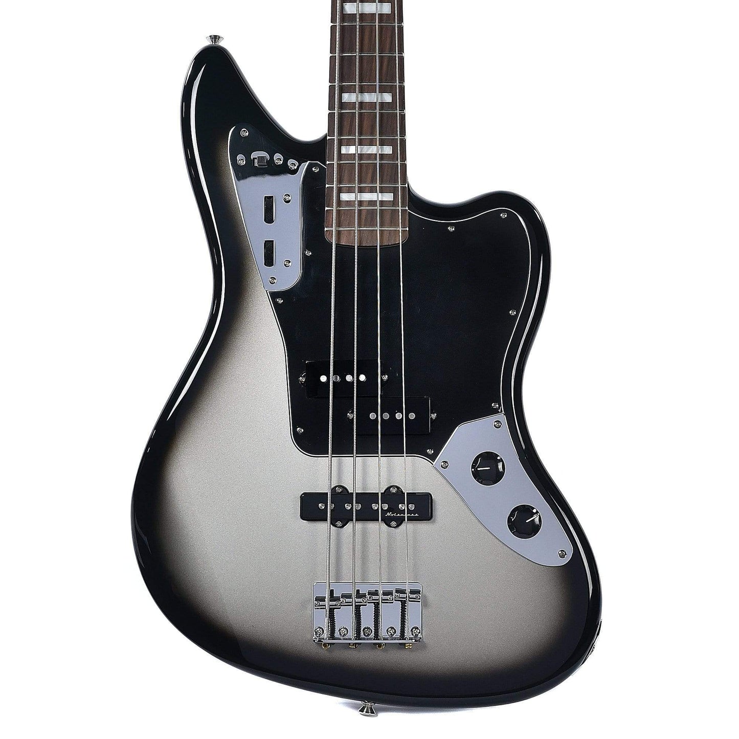 Fender Artist Troy Sanders Jaguar Bass Silverburst Bass Guitars / 4-String
