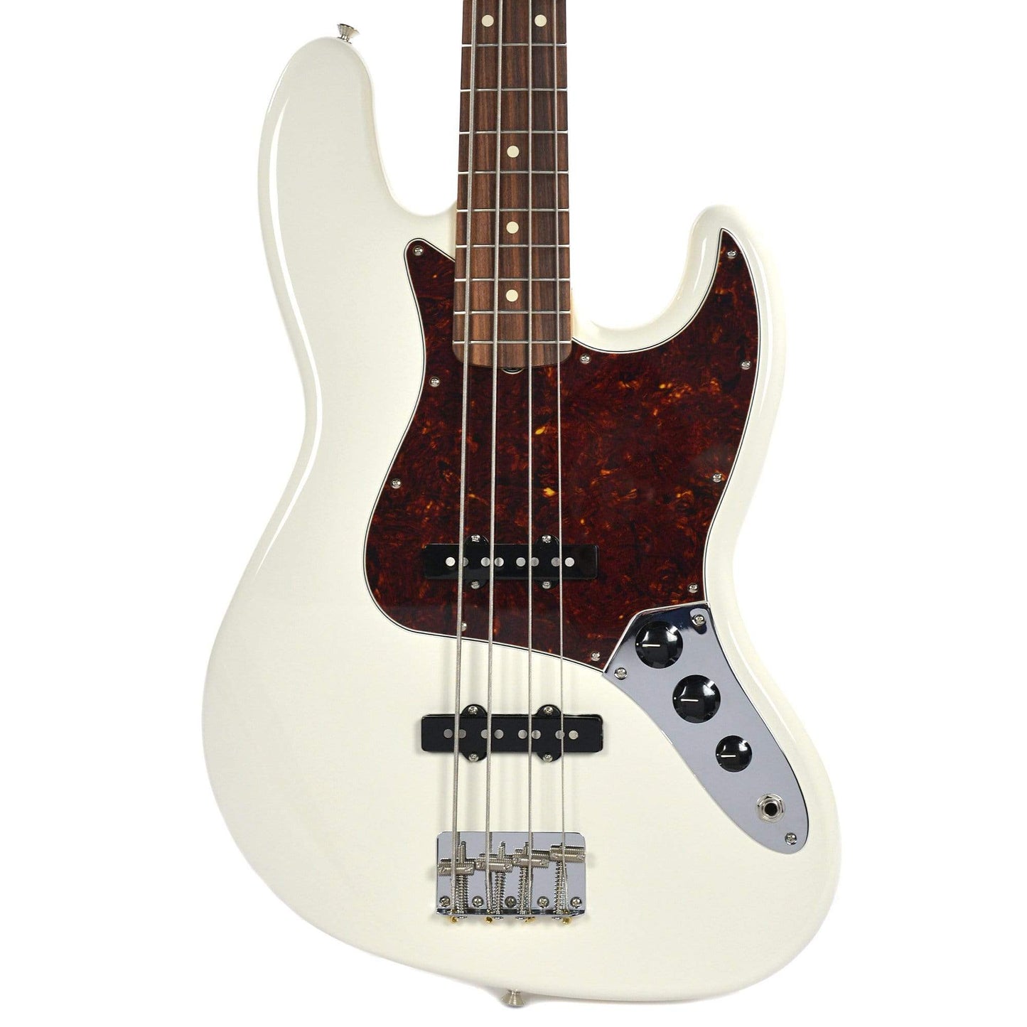 Fender Classic '60s Jazz Bass PF Olympic White w/Gig Bag Bass Guitars / 4-String