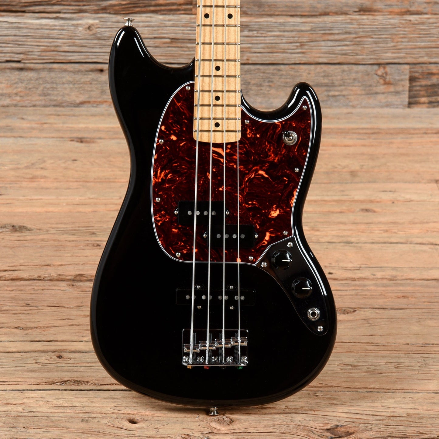 Fender CME Exclusive Mustang Bass Black 2018 Bass Guitars / 4-String