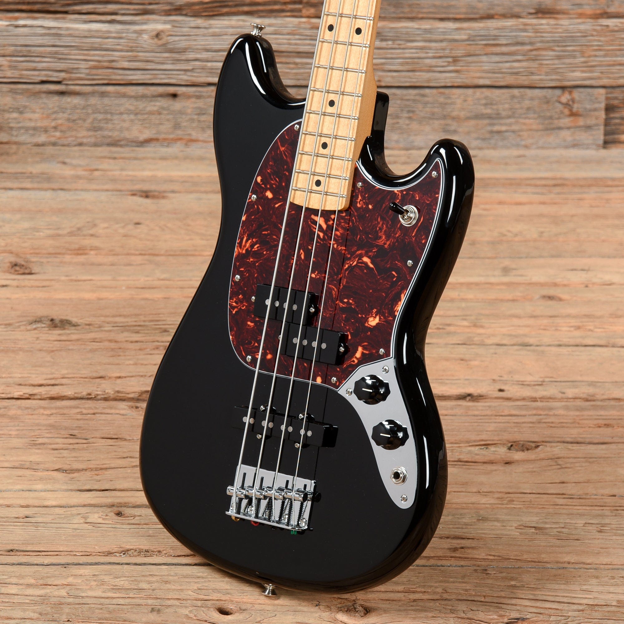 Fender CME Exclusive Mustang Bass Black 2018 Bass Guitars / 4-String