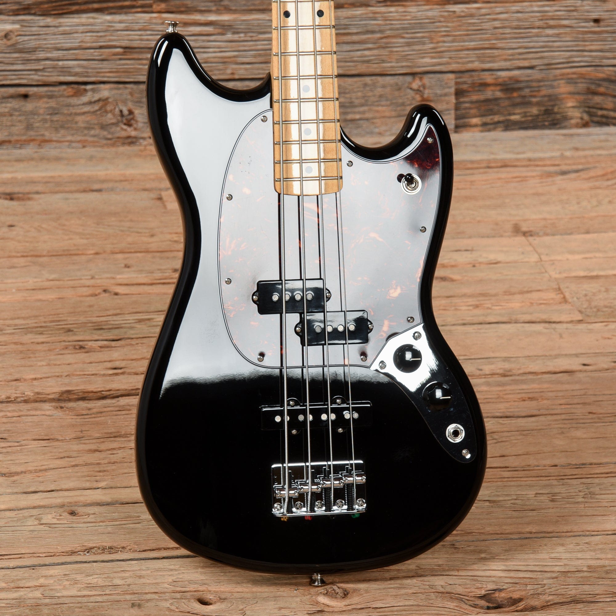 Fender CME Exclusive Mustang Bass Black 2018 Bass Guitars / 4-String