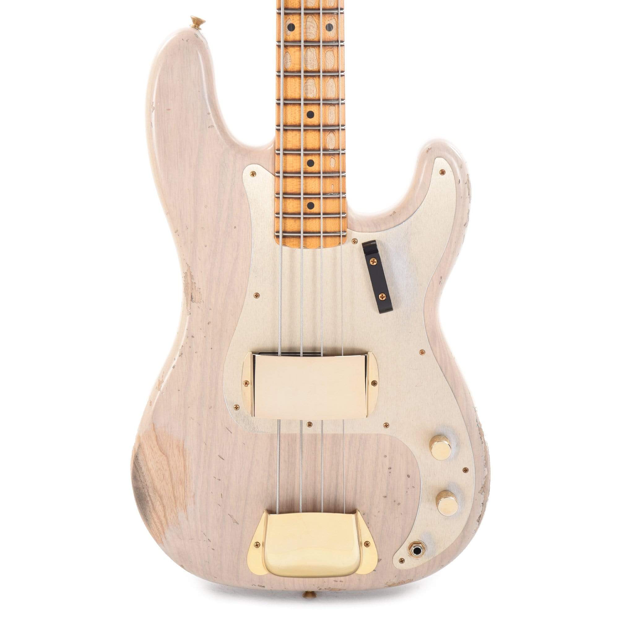 Fender Custom Shop 1957 Precision Bass Ash Heavy Relic Super Aged White Blonde w/Gold Hardware Bass Guitars / 4-String