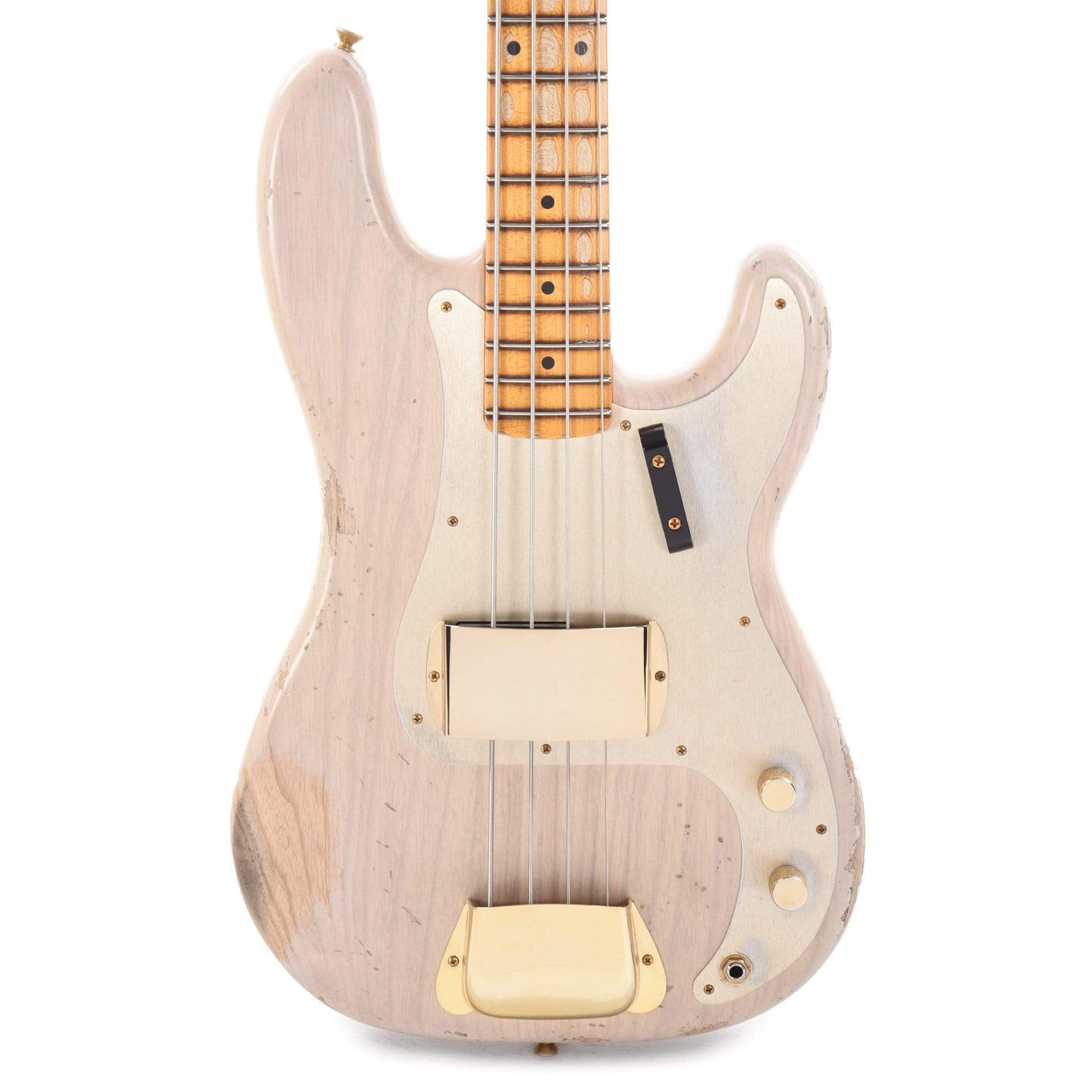 Fender Custom Shop 1957 Precision Bass Ash Heavy Relic Super Aged White Blonde w/Gold Hardware Bass Guitars / 4-String