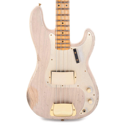 Fender Custom Shop 1957 Precision Bass Ash Heavy Relic Super Aged White Blonde w/Gold Hardware Bass Guitars / 4-String