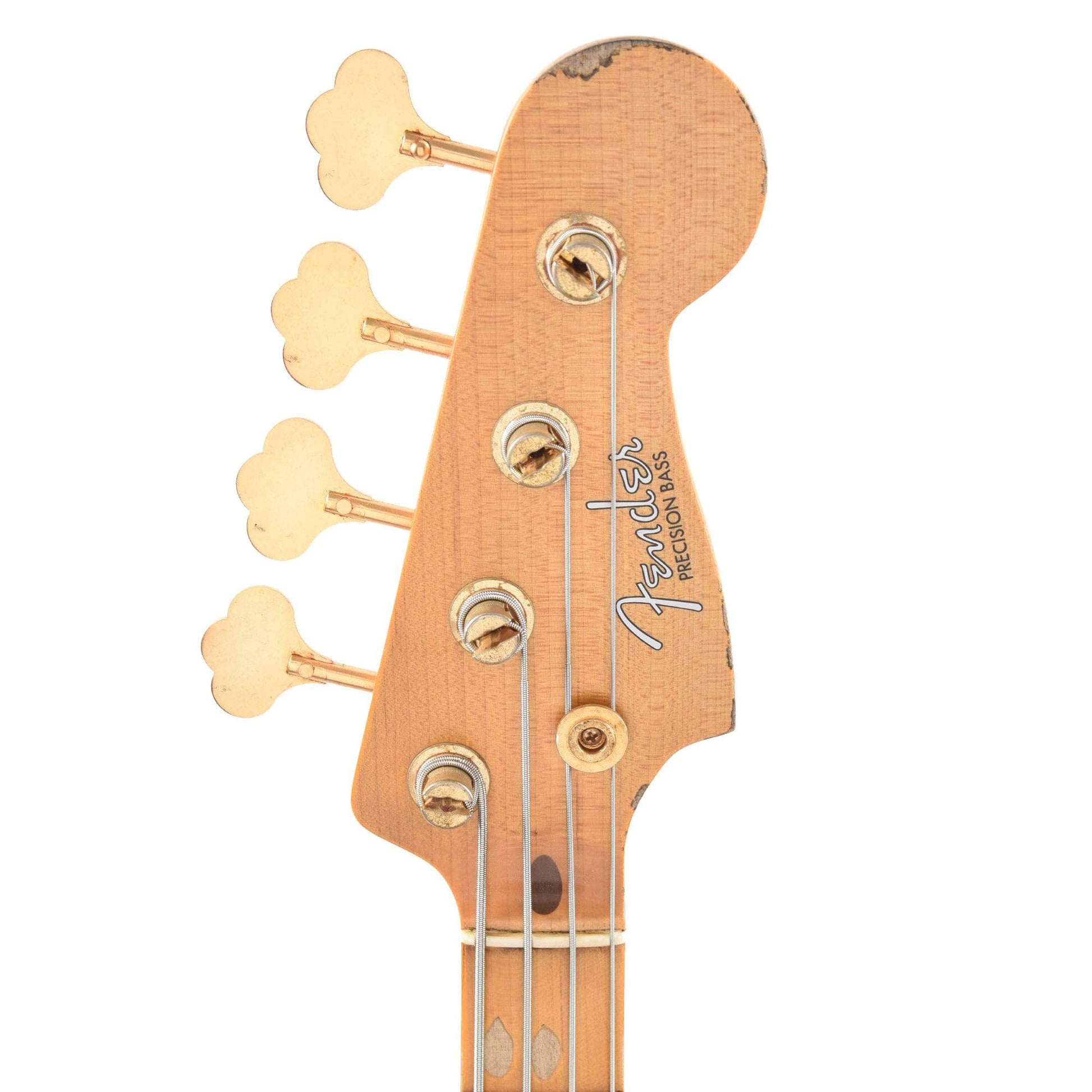 Fender Custom Shop 1957 Precision Bass Ash Heavy Relic Super Aged White Blonde w/Gold Hardware Bass Guitars / 4-String