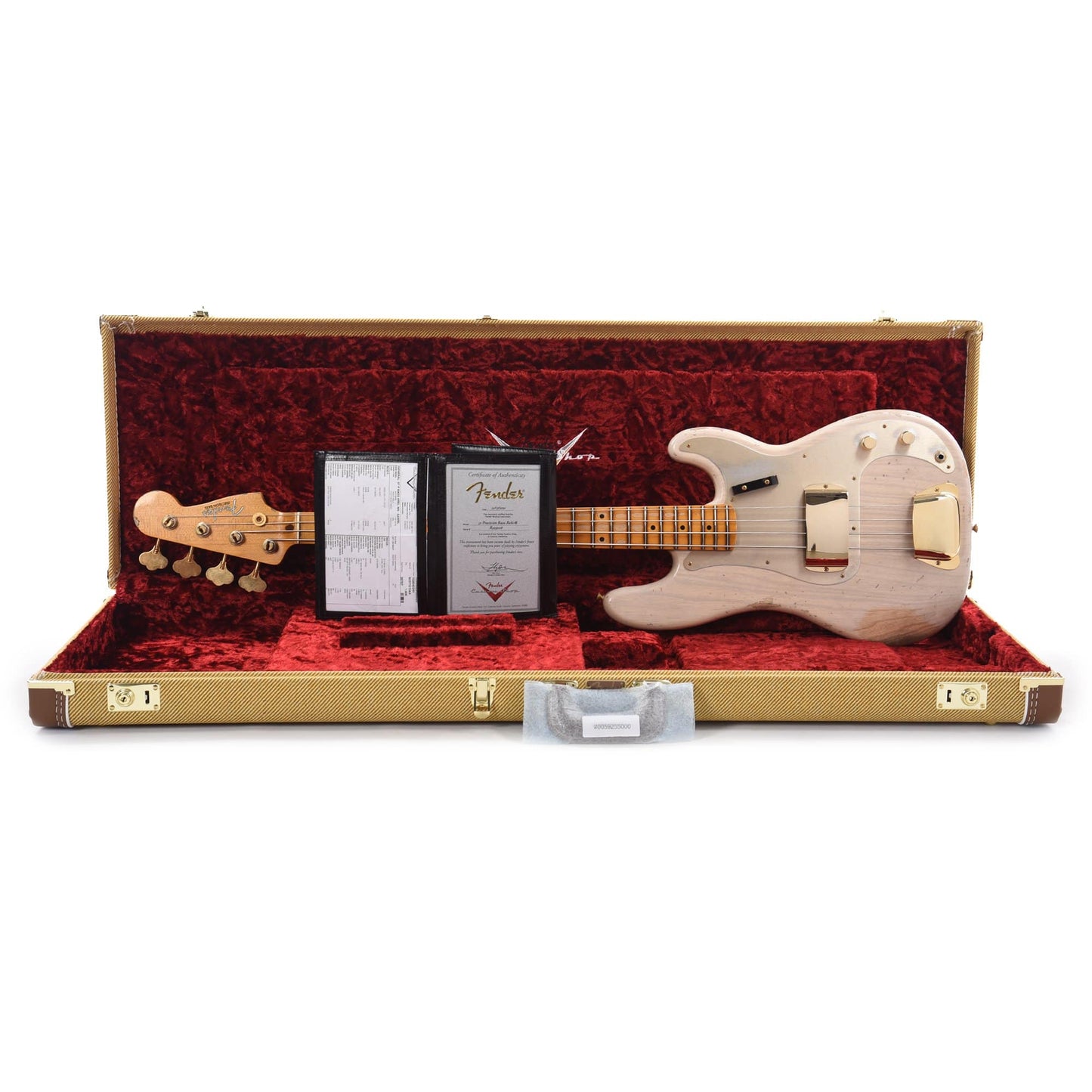 Fender Custom Shop 1957 Precision Bass Ash Heavy Relic Super Aged White Blonde w/Gold Hardware Bass Guitars / 4-String