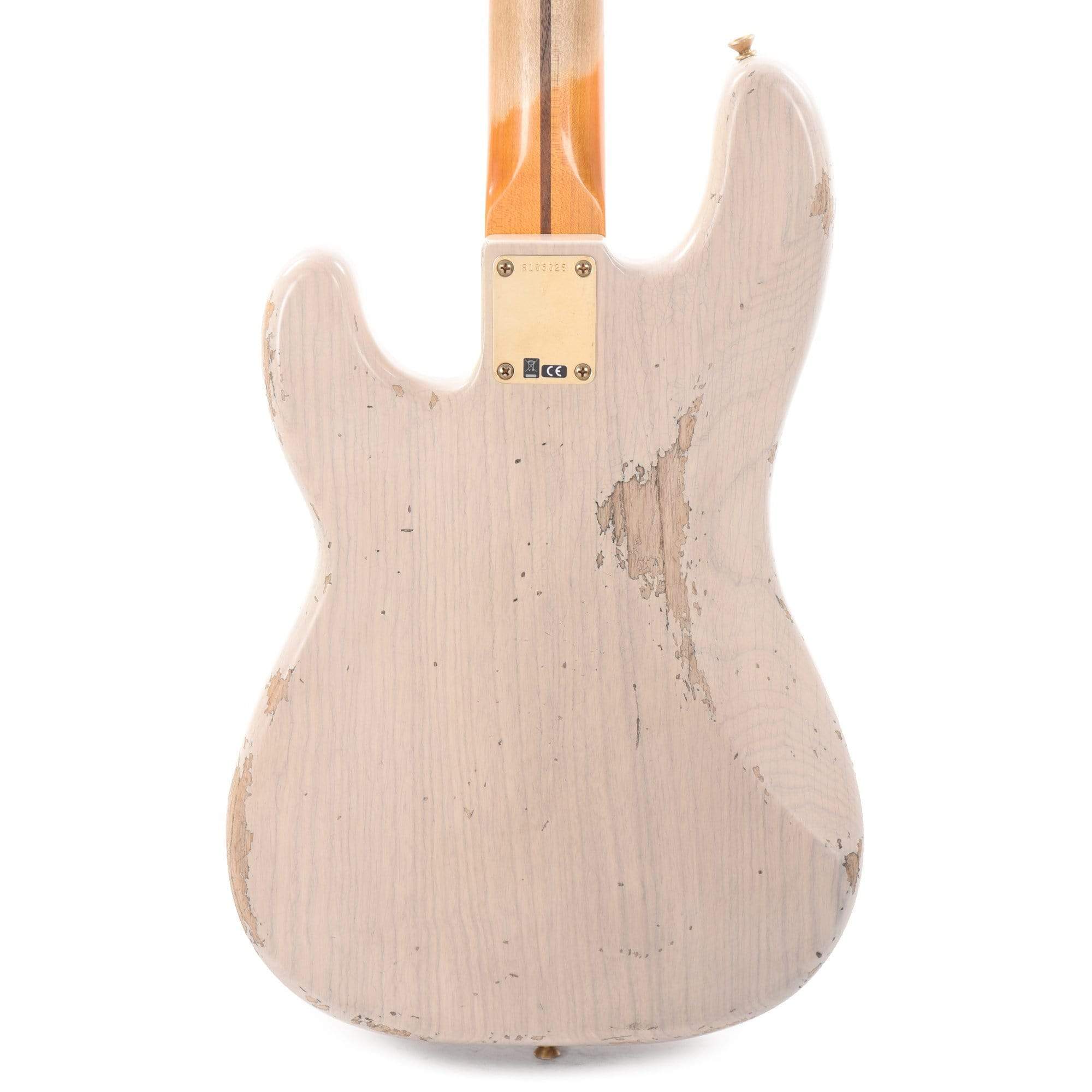 Fender Custom Shop 1957 Precision Bass Ash Heavy Relic Super Aged White Blonde w/Gold Hardware Bass Guitars / 4-String