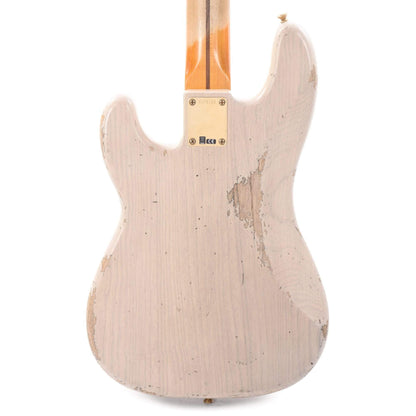 Fender Custom Shop 1957 Precision Bass Ash Heavy Relic Super Aged White Blonde w/Gold Hardware Bass Guitars / 4-String