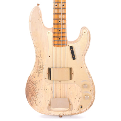 Fender Custom Shop 1957 Precision Bass Ash Heavy Relic Super Aged White Blonde w/Gold Hardware Bass Guitars / 4-String
