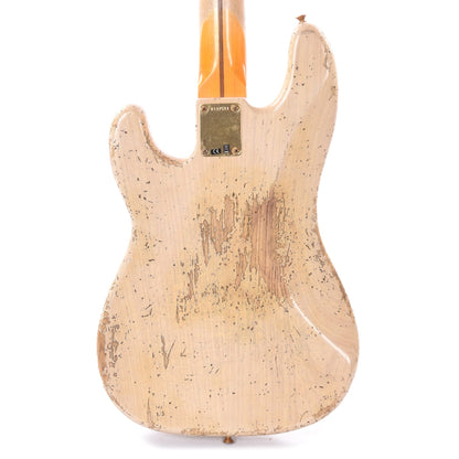 Fender Custom Shop 1957 Precision Bass Ash Heavy Relic Super Aged White Blonde w/Gold Hardware Bass Guitars / 4-String