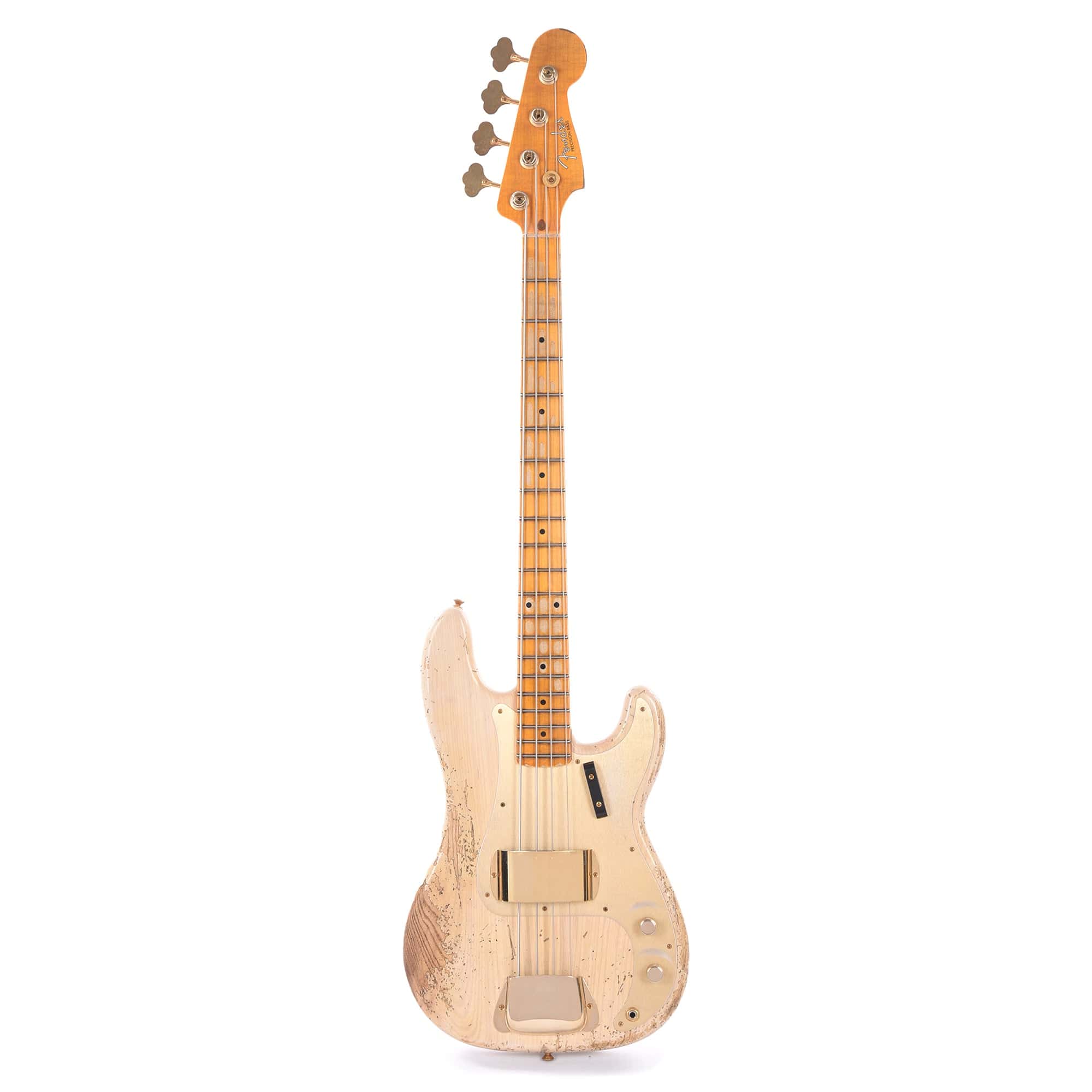Fender Custom Shop 1957 Precision Bass Ash Heavy Relic Super Aged White Blonde w/Gold Hardware Bass Guitars / 4-String