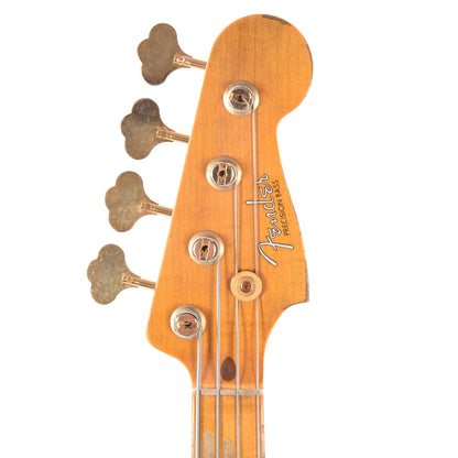 Fender Custom Shop 1957 Precision Bass Ash Heavy Relic Super Aged White Blonde w/Gold Hardware Bass Guitars / 4-String