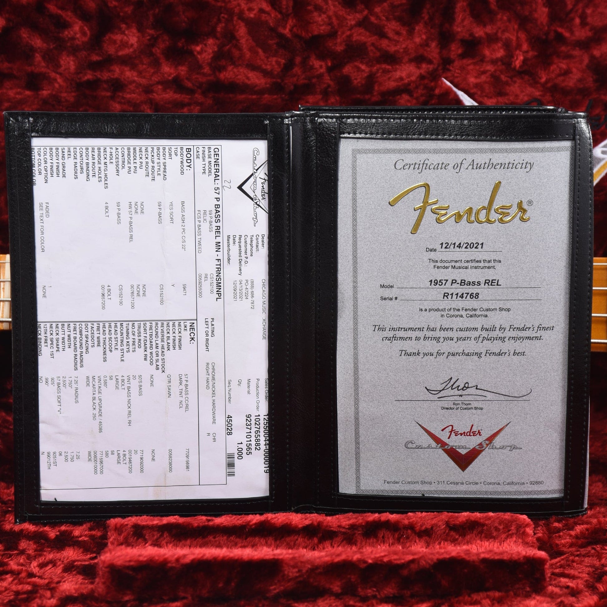 Fender Custom Shop 1957 Precision Bass Ash Relic Faded Trans Midnight Purple Bass Guitars / 4-String