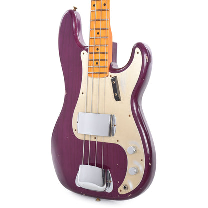 Fender Custom Shop 1957 Precision Bass Ash Relic Faded Trans Midnight Purple Bass Guitars / 4-String