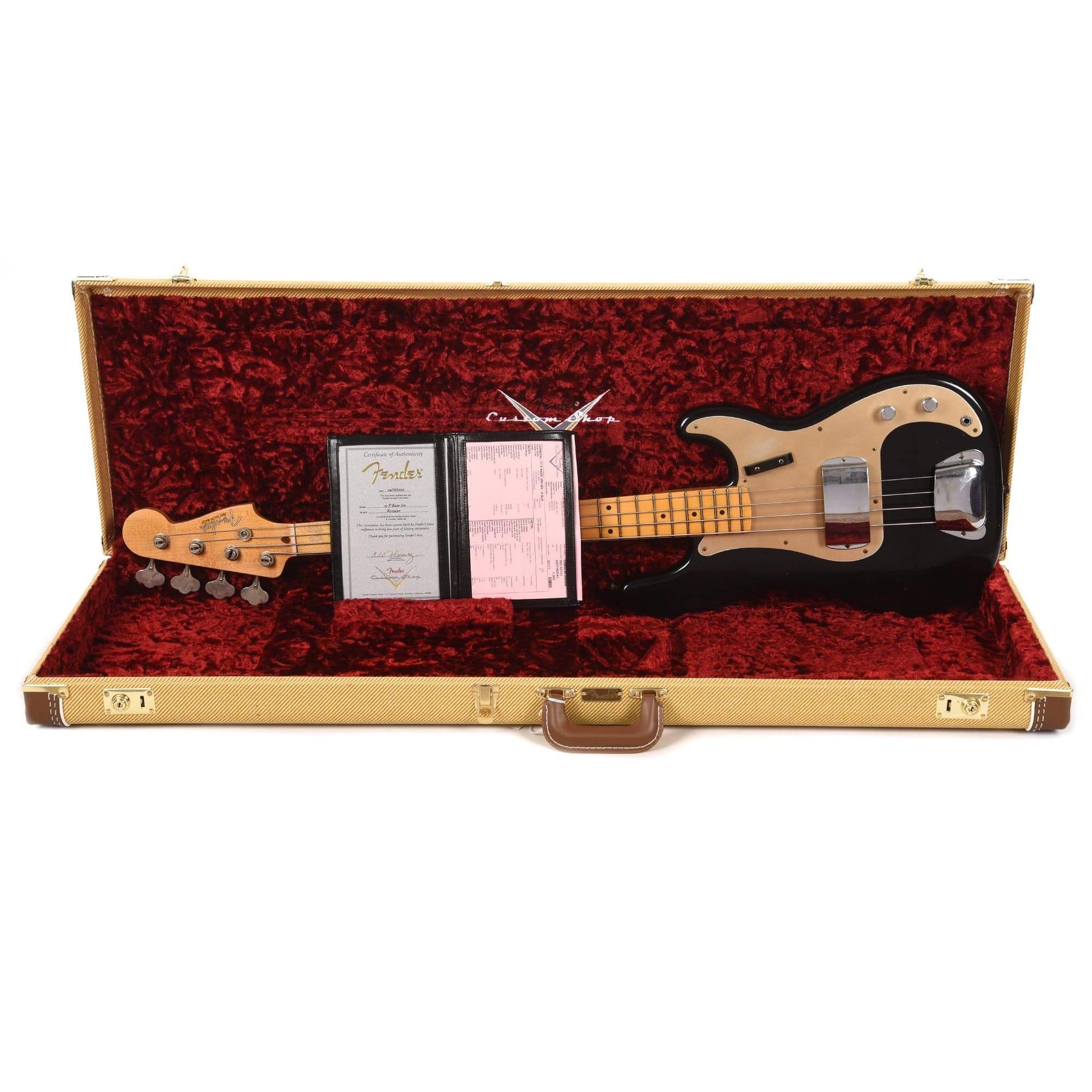 Fender Custom Shop 1957 Precision Bass "CME Spec" Journeyman Relic Aged Black Bass Guitars / 4-String