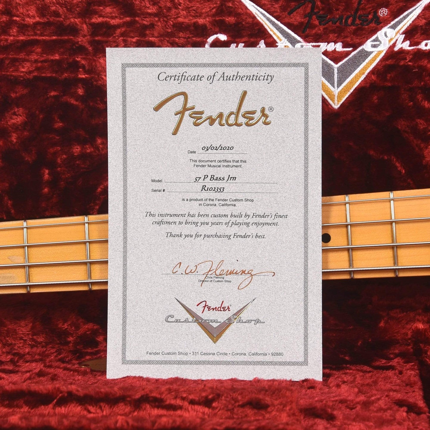 Fender Custom Shop 1957 Precision Bass "CME Spec" Journeyman Relic Aged Dakota Red Bass Guitars / 4-String