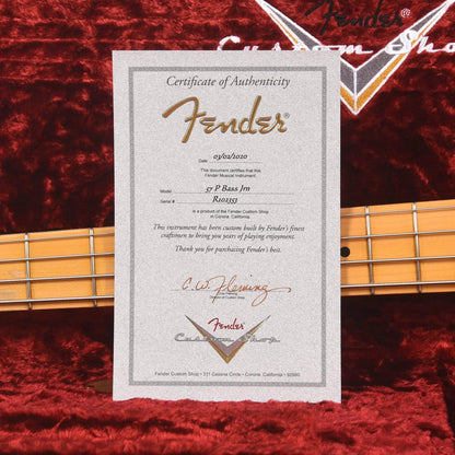 Fender Custom Shop 1957 Precision Bass "CME Spec" Journeyman Relic Aged Dakota Red Bass Guitars / 4-String