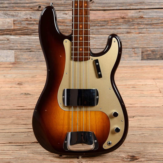 Fender Custom Shop 1957 Precision Bass w/Rosewood Neck Journeyman Relic Wide-Fade Chocolate 2-Color Sunburst 2017 Bass Guitars / 4-String