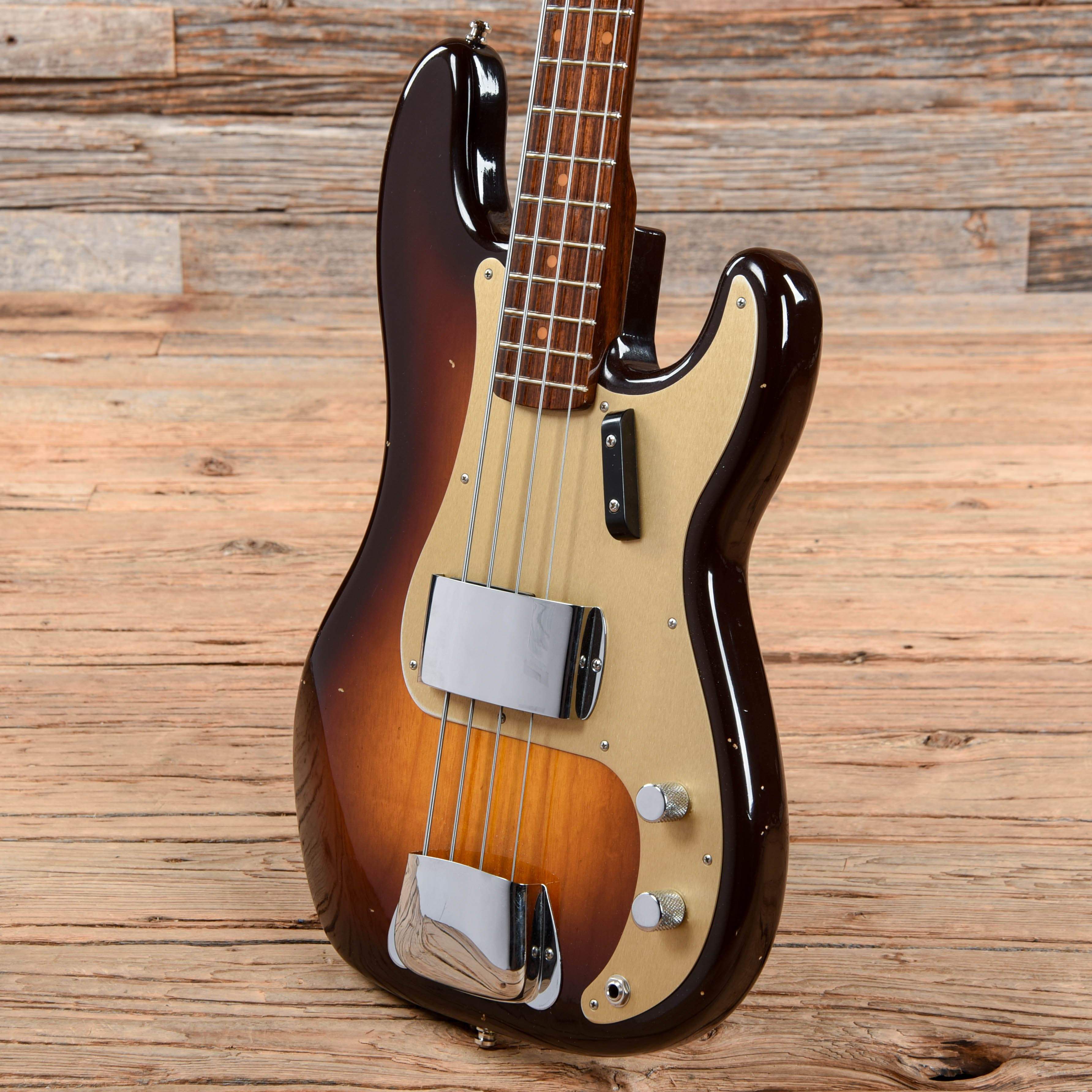 Fender Custom Shop 1957 Precision Bass w/Rosewood Neck Journeyman Relic Wide-Fade Chocolate 2-Color Sunburst 2017 Bass Guitars / 4-String