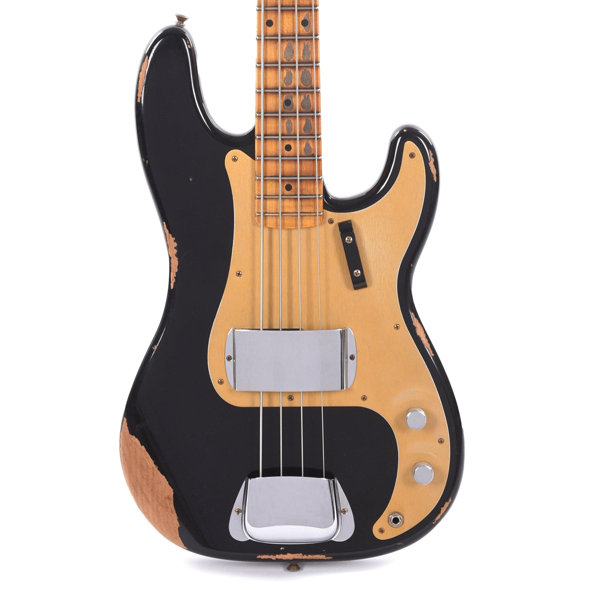 Fender Custom Shop 1958 Precision Bass Heavy Relic Aged Black Bass Guitars / 4-String