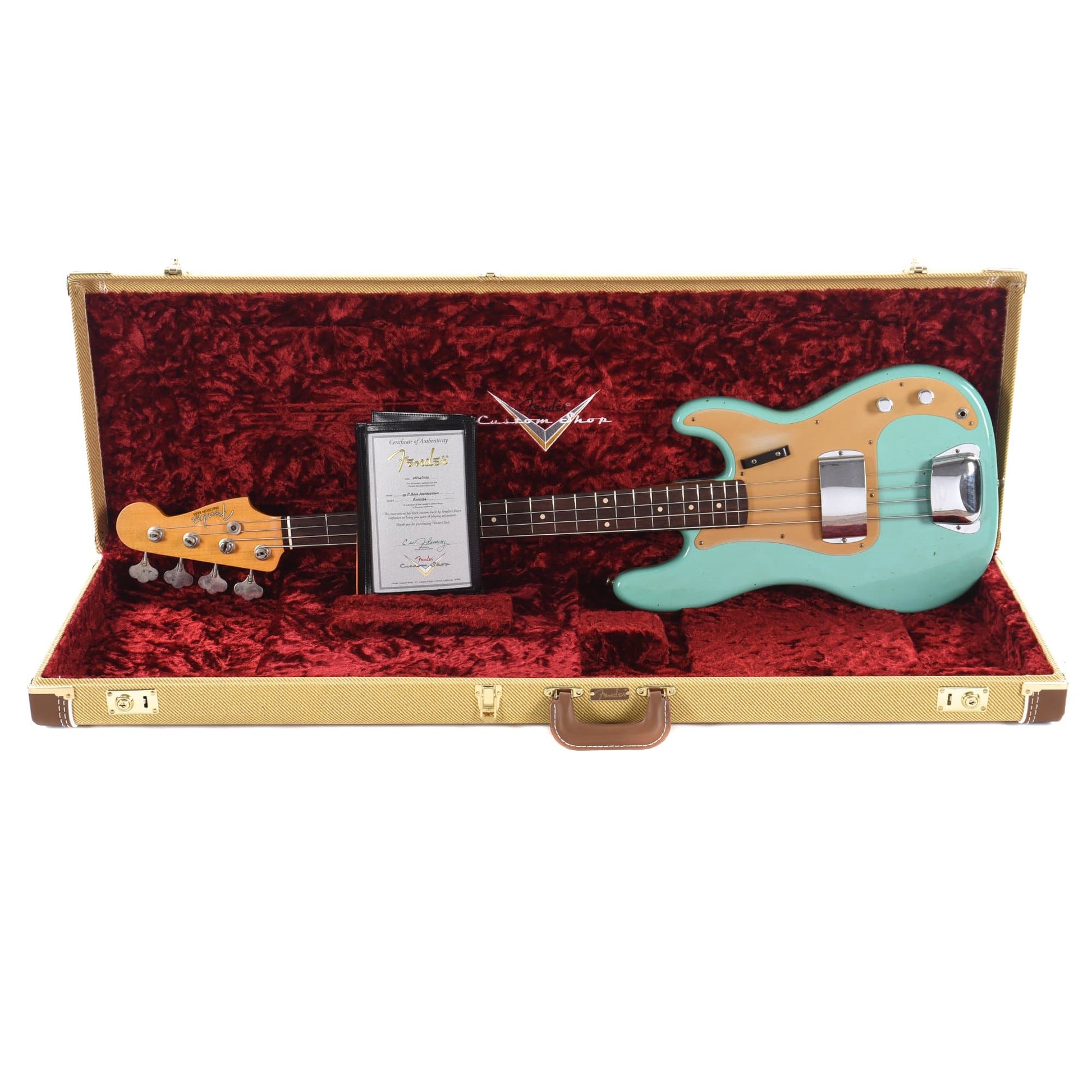 Fender Custom Shop 1959 Precision Bass "CME Spec" Journeyman Relic Faded Aged Sea Foam Green Bass Guitars / 4-String