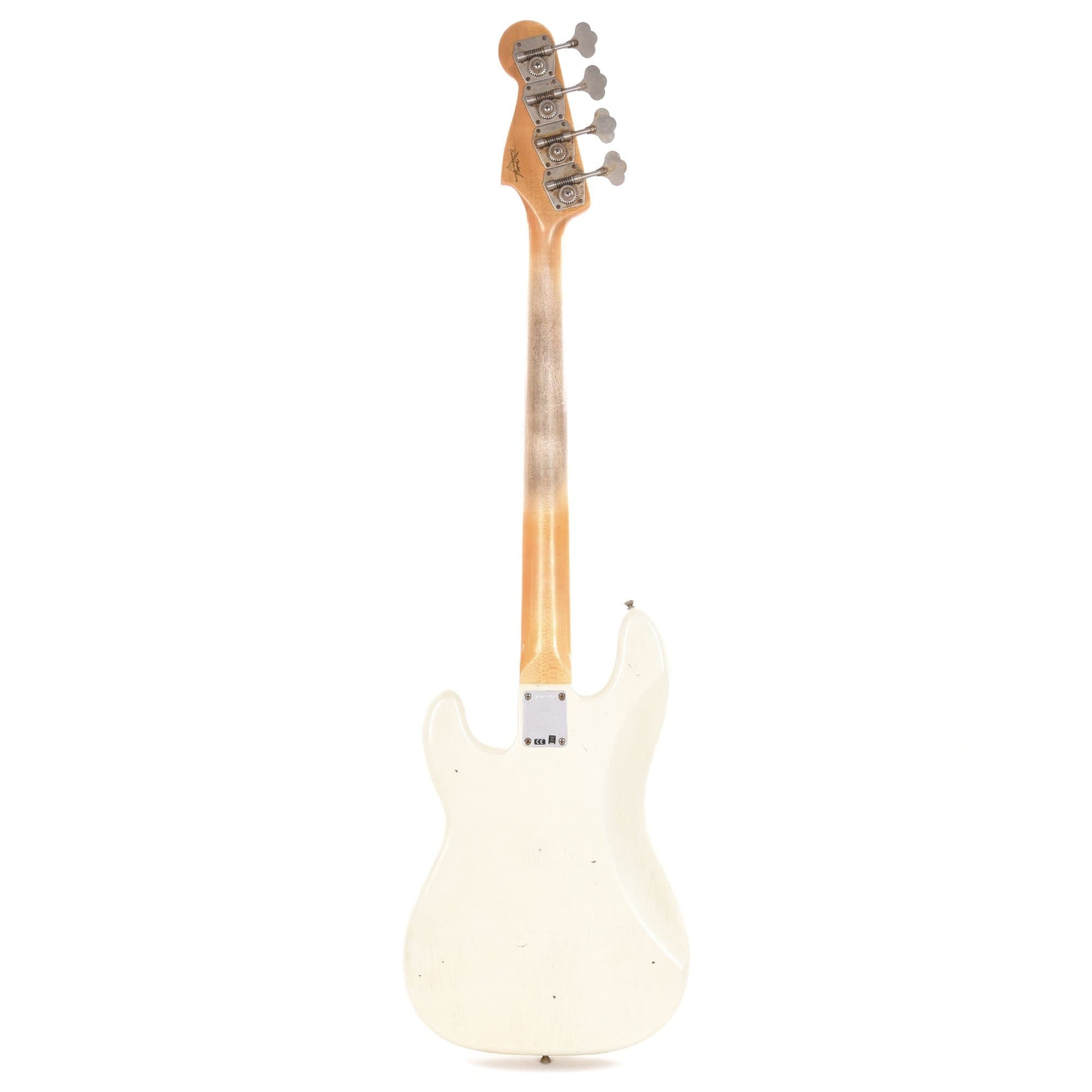 Fender Custom Shop 1959 Precision Bass "CME Spec" Journeyman Relic Super Aged Olympic White Bass Guitars / 4-String
