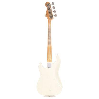 Fender Custom Shop 1959 Precision Bass "CME Spec" Journeyman Relic Super Aged Olympic White Bass Guitars / 4-String