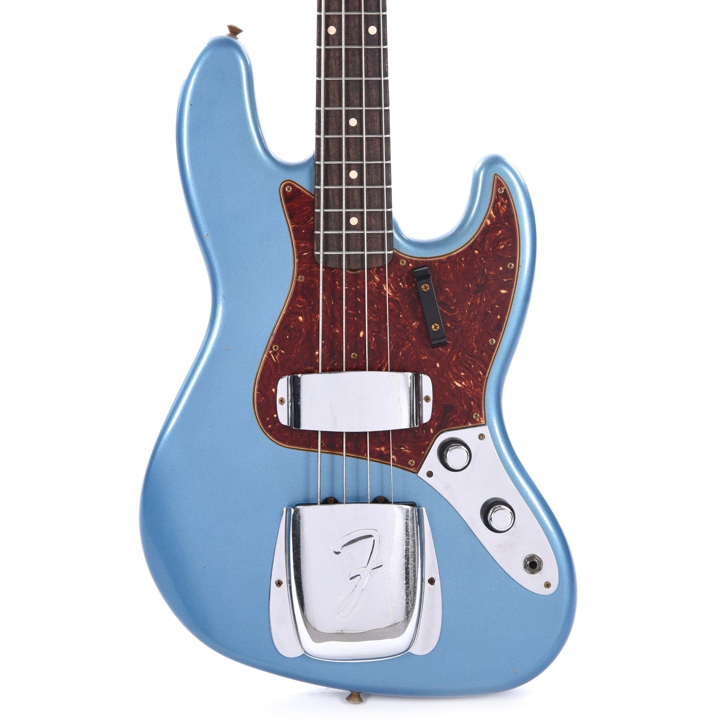 Fender Custom Shop 1960 Jazz Bass "CME Spec" Journeyman Aged Lake Placid Blue w/Painted Headcap Bass Guitars / 4-String
