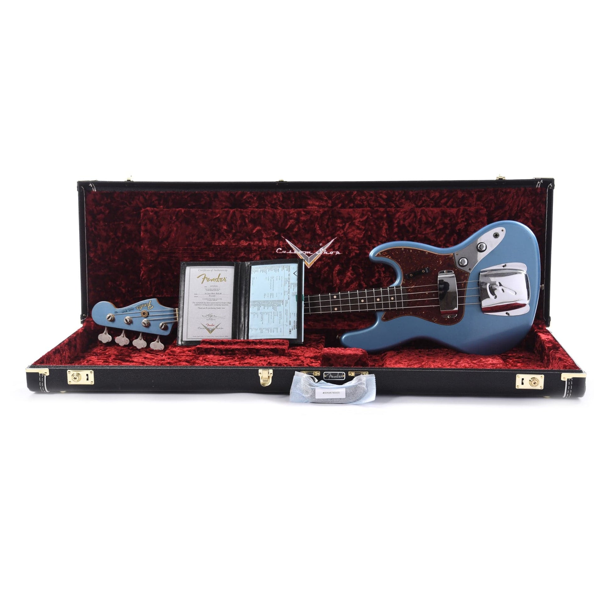 Fender Custom Shop 1960 Jazz Bass "CME Spec" Journeyman Aged Lake Placid Blue w/Painted Headcap Bass Guitars / 4-String