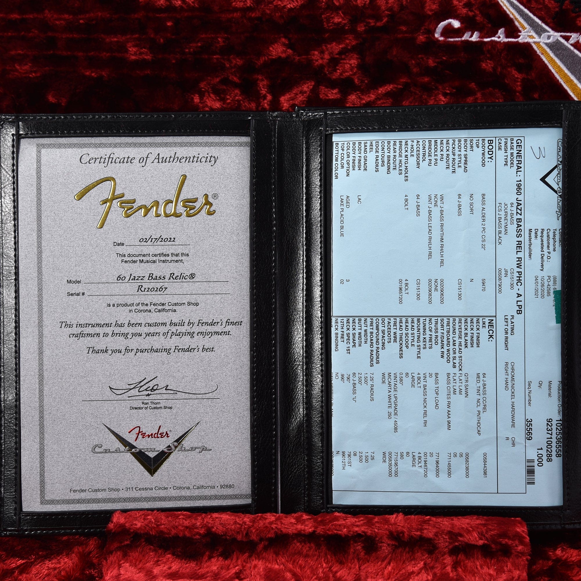 Fender Custom Shop 1960 Jazz Bass 