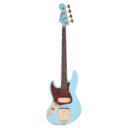 Fender Custom Shop 1960 Jazz Bass "CME Spec" Journeyman Daphne Blue w/Painted Headcap & Gold Hardware LEFTY Bass Guitars / 4-String