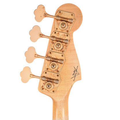 Fender Custom Shop 1960 Jazz Bass "CME Spec" Journeyman Daphne Blue w/Painted Headcap & Gold Hardware LEFTY Bass Guitars / 4-String