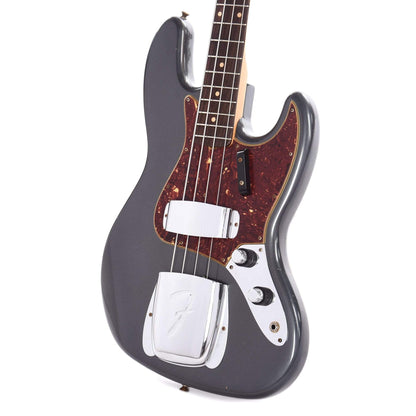 Fender Custom Shop 1960 Jazz Bass "CME Spec" Journeyman Relic Aged Charcoal Frost Metallic w/Painted Headcap Bass Guitars / 4-String