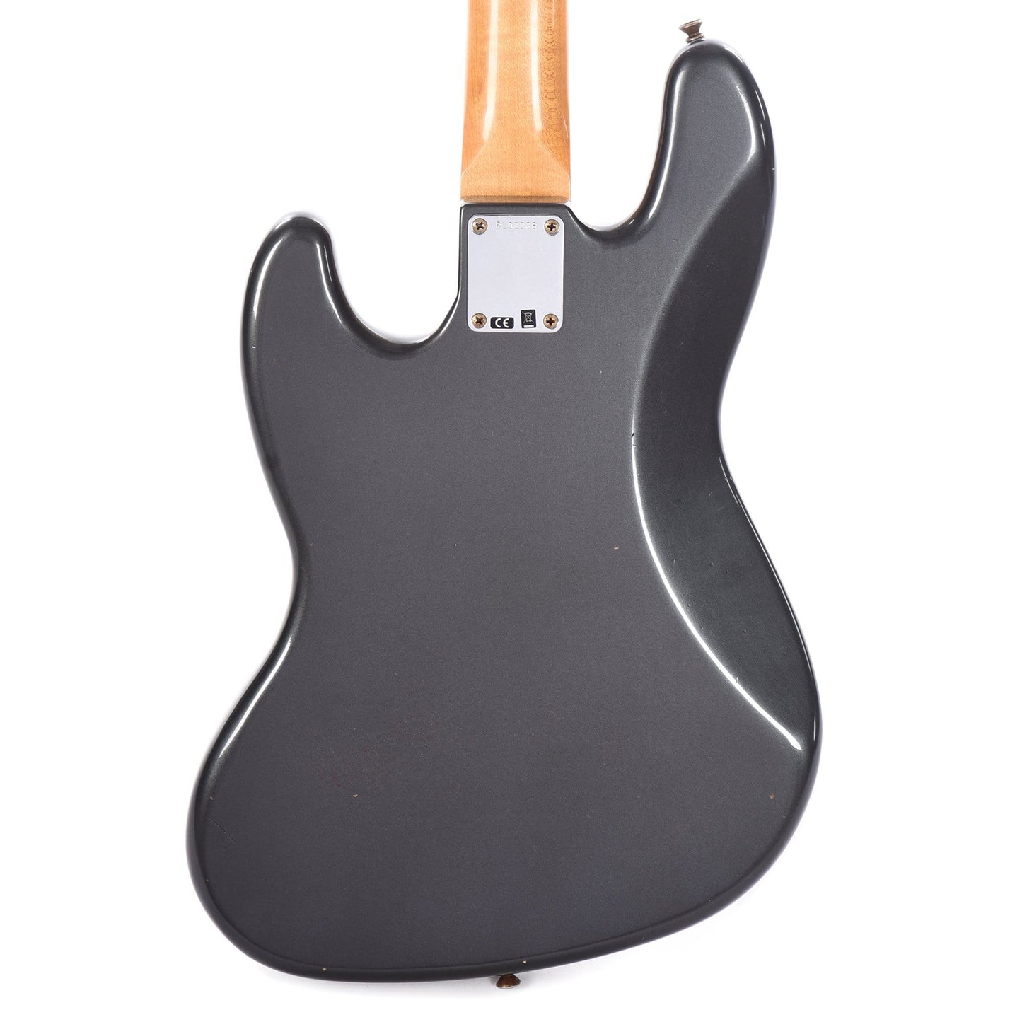 Fender Custom Shop 1960 Jazz Bass "CME Spec" Journeyman Relic Aged Charcoal Frost Metallic w/Painted Headcap Bass Guitars / 4-String